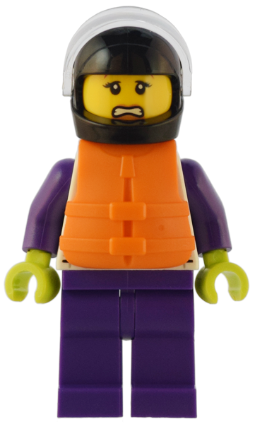 LEGO City Speedboat Raft Driver Minifigure