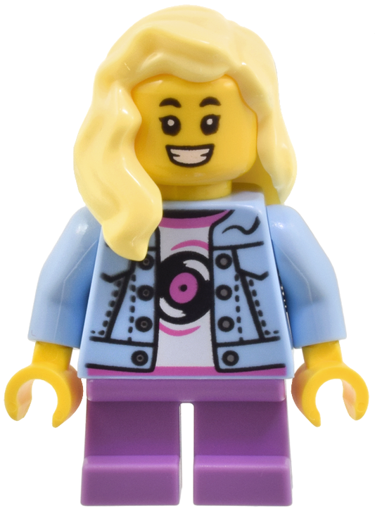 LEGO City Denim Jacket Girl Minifigure