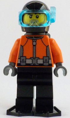 LEGO City Deep Sea Explorers Helmsman / Diver Minifigure