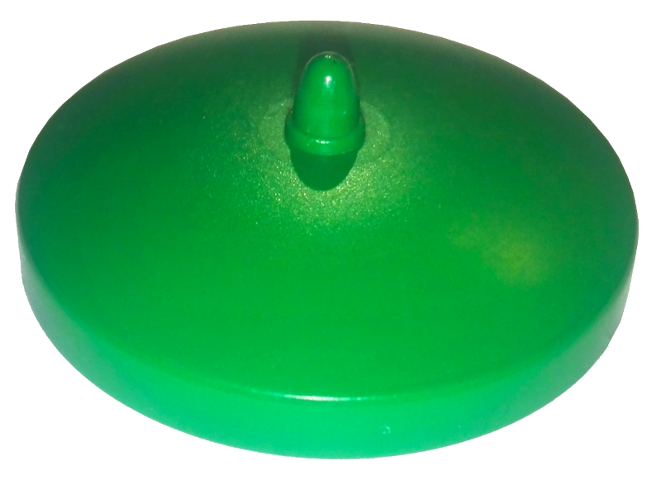LEGO RARE Vintage Green Fabuland Trash Can Lid 5x5