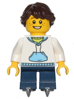 LEGO Winter Village Skating Girl Minifigure Christmas Holiday
