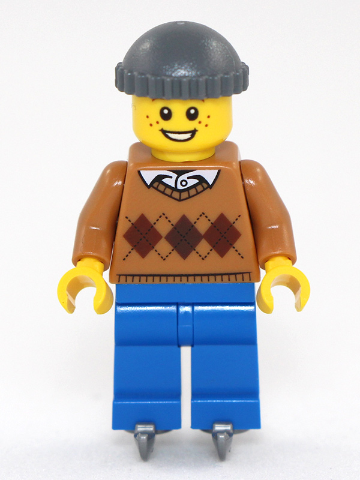 LEGO Winter Village Boy on Ice Skates Minifigure
