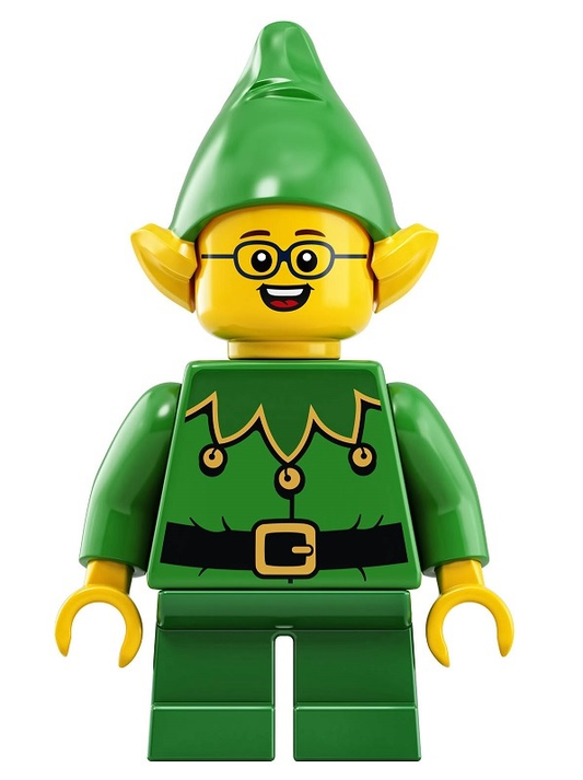 LEGO Winter Village Elf Minifigure Christmas Holiday