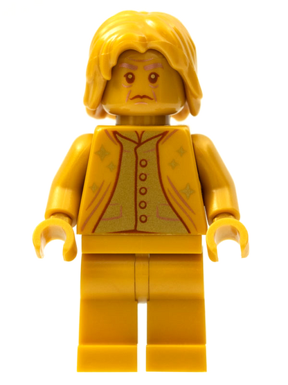 LEGO Harry Potter Professor Severus Snape Pearl Gold 20th Anniversary Minifigure with 3x4 Tile