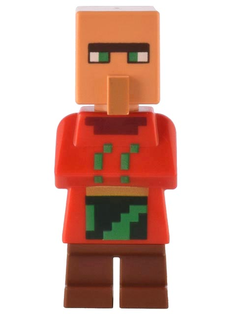 LEGO Minecraft Villager Farmer Minifigure
