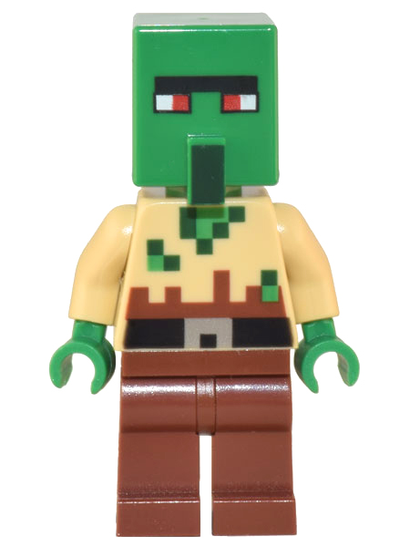 LEGO Minecraft Zombie Villager Minifigure