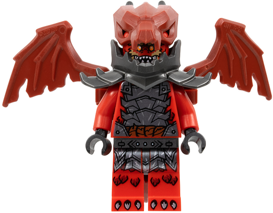LEGO Ninjago Dragonian Warrior Minifigure with Dragon Backpack