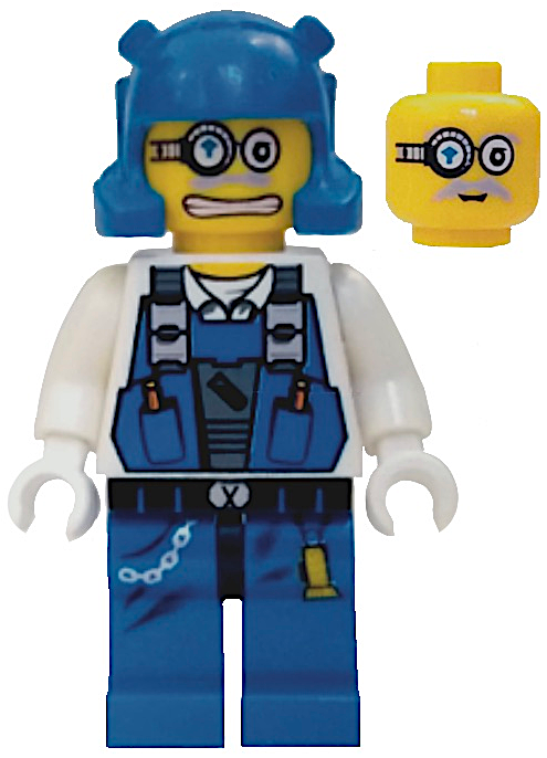 LEGO Power Miners Brains Minifigure