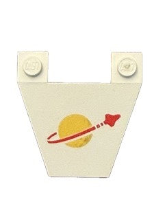 LEGO Vintage 4x4 Wedge Brick with Classic Space Pattern