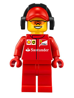LEGO Speed Champions Scuderia Ferrari Team Male Crew Member Minifigure