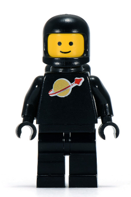 LEGO Classic Space Black Astronaut Minifigure
