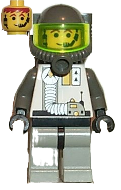 LEGO Space Vintage Black Exlporiens Minifigure