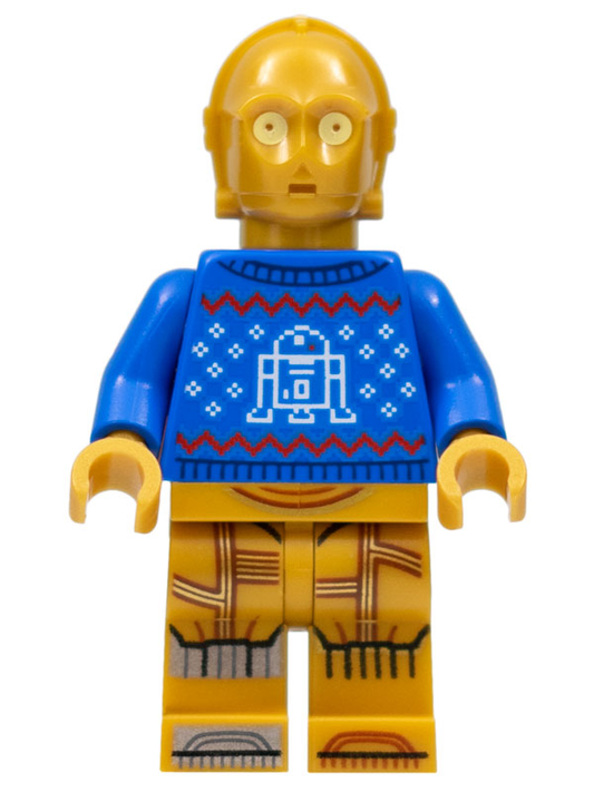 LEGO Star Wars C-3PO Minifigure Holiday / Christmas Sweater