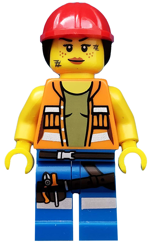 LEGO Movie Gail the Construction Worker Minifigure