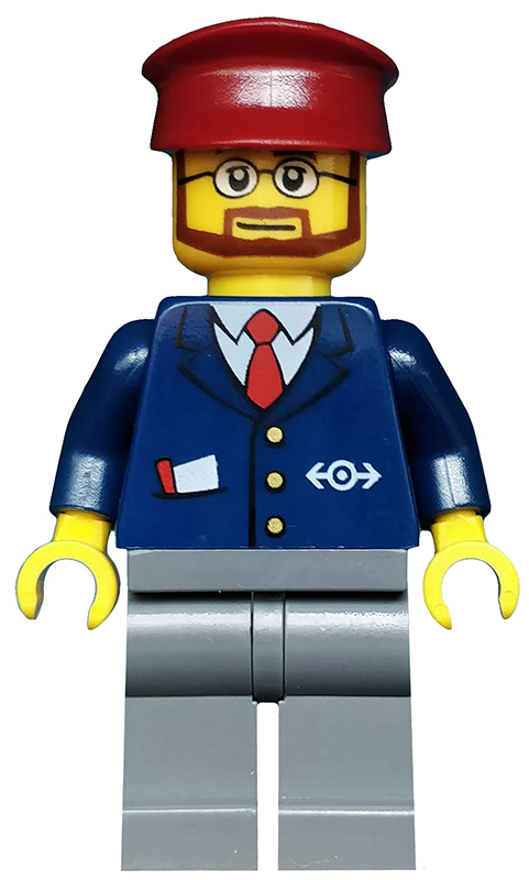 LEGO City / Trains Driver Minifigure
