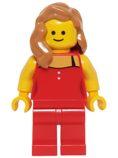 LEGO Creator / City Lady in Red Minifigure from Modular Detective's Office