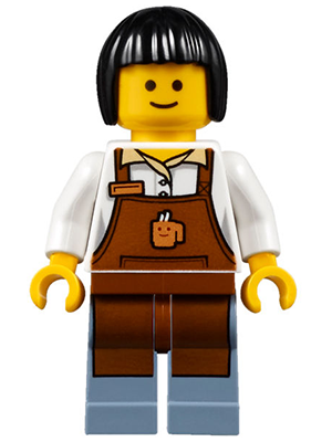 LEGO Creator / City Barista Minifigure from Modular Assembly Square