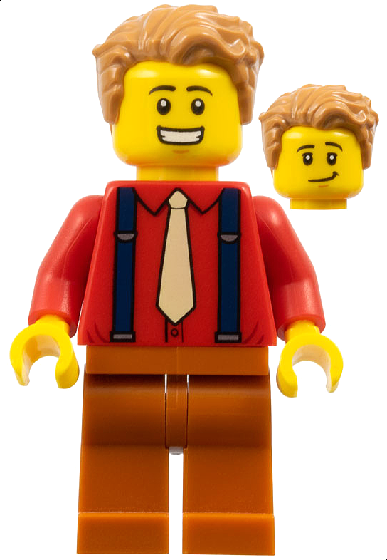 LEGO Creator / City Red Shirt Minifigure from Modular Bookshop