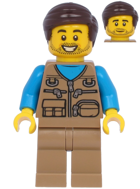 LEGO Creator / City Dark Tan Vest Minifigure