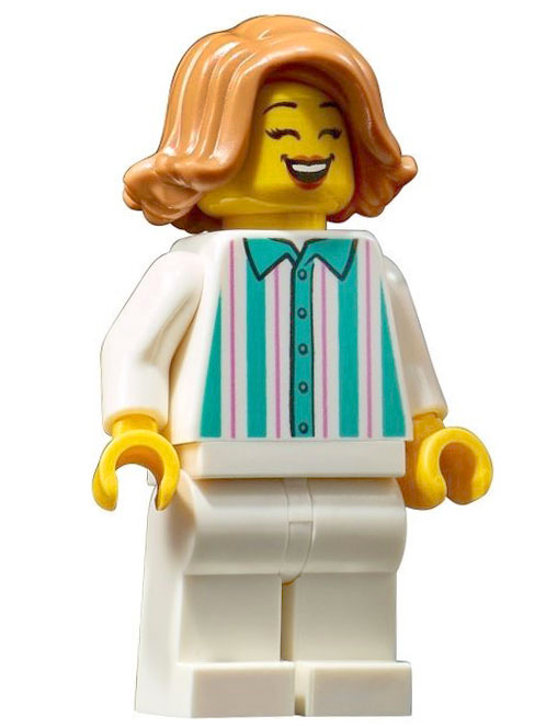 LEGO Creator / City Donut Shop Clerk Minifigure from Modular Police Station