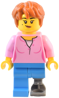LEGO City / Creator Natural History Museum Visitor Minifigure - Prosthetic Leg