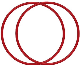 LEGO Technic Rubber Band Medium BRAND NEW Pack of 2 Red - Fits 37mm Spoked Train Wheels